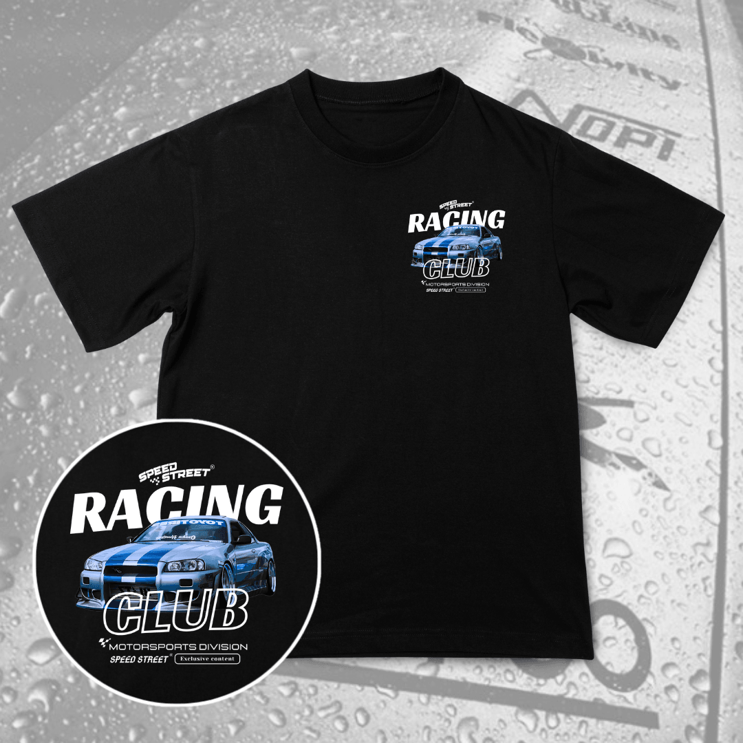 Camiseta Oversized - Skyline Racing Club