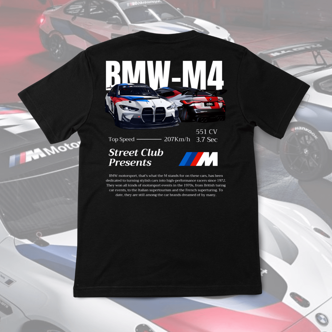 Camiseta Oversized BMW-M4 - Street Club