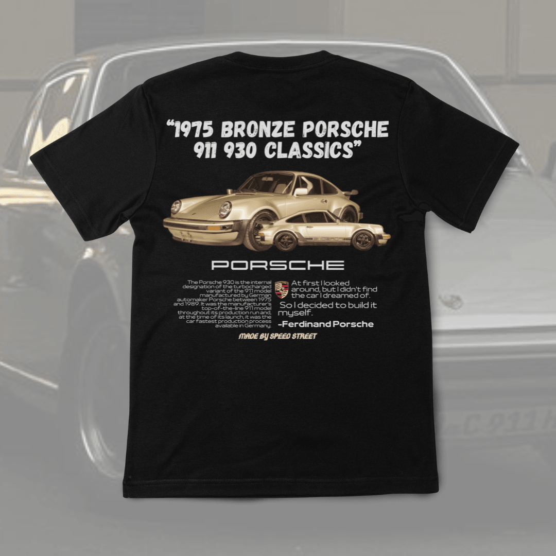 Camiseta Oversized Porsche - Bronze Classics