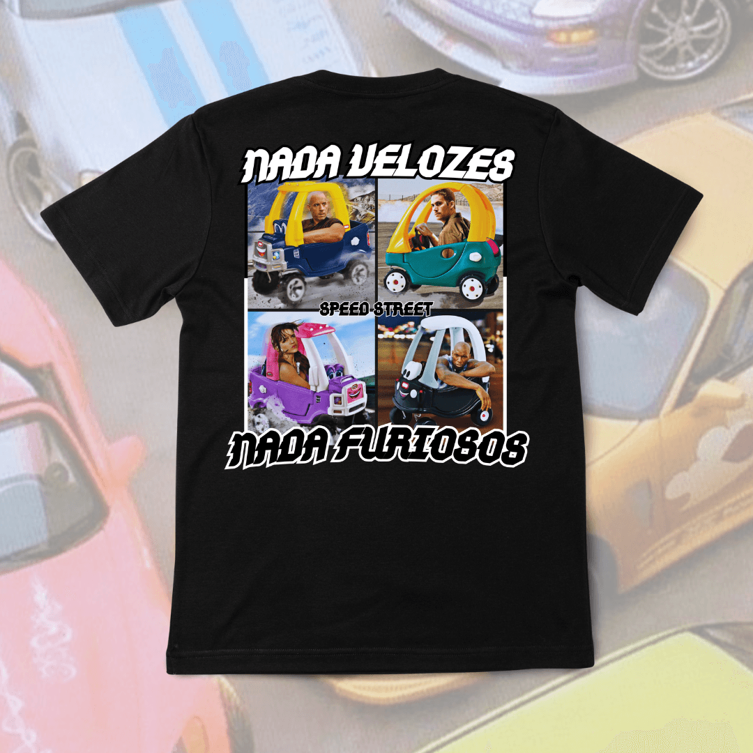 Camiseta Oversized Nada Velozes Nada Furiosos