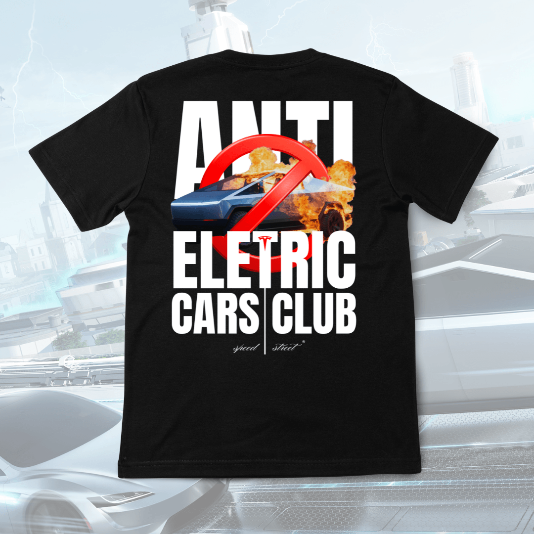 Camiseta Oversized Anti Eletric Cars Club